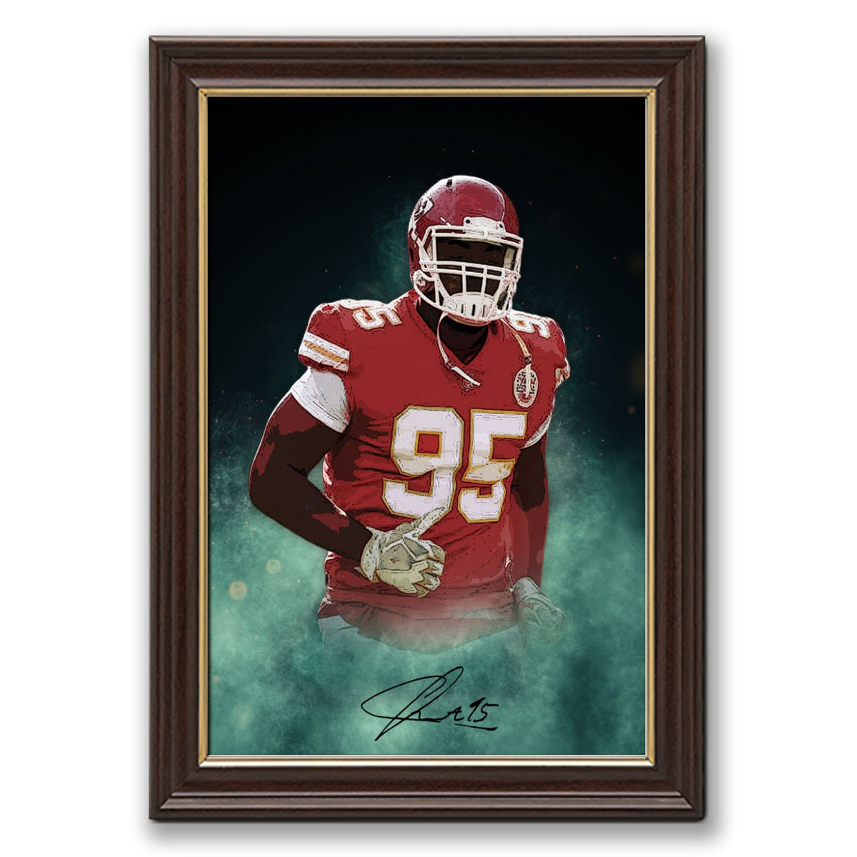 Chris Jones Celebrity Sports Art Poster School Dining Room Decoration 4 Canvas Wall Art Poster Decor Gift