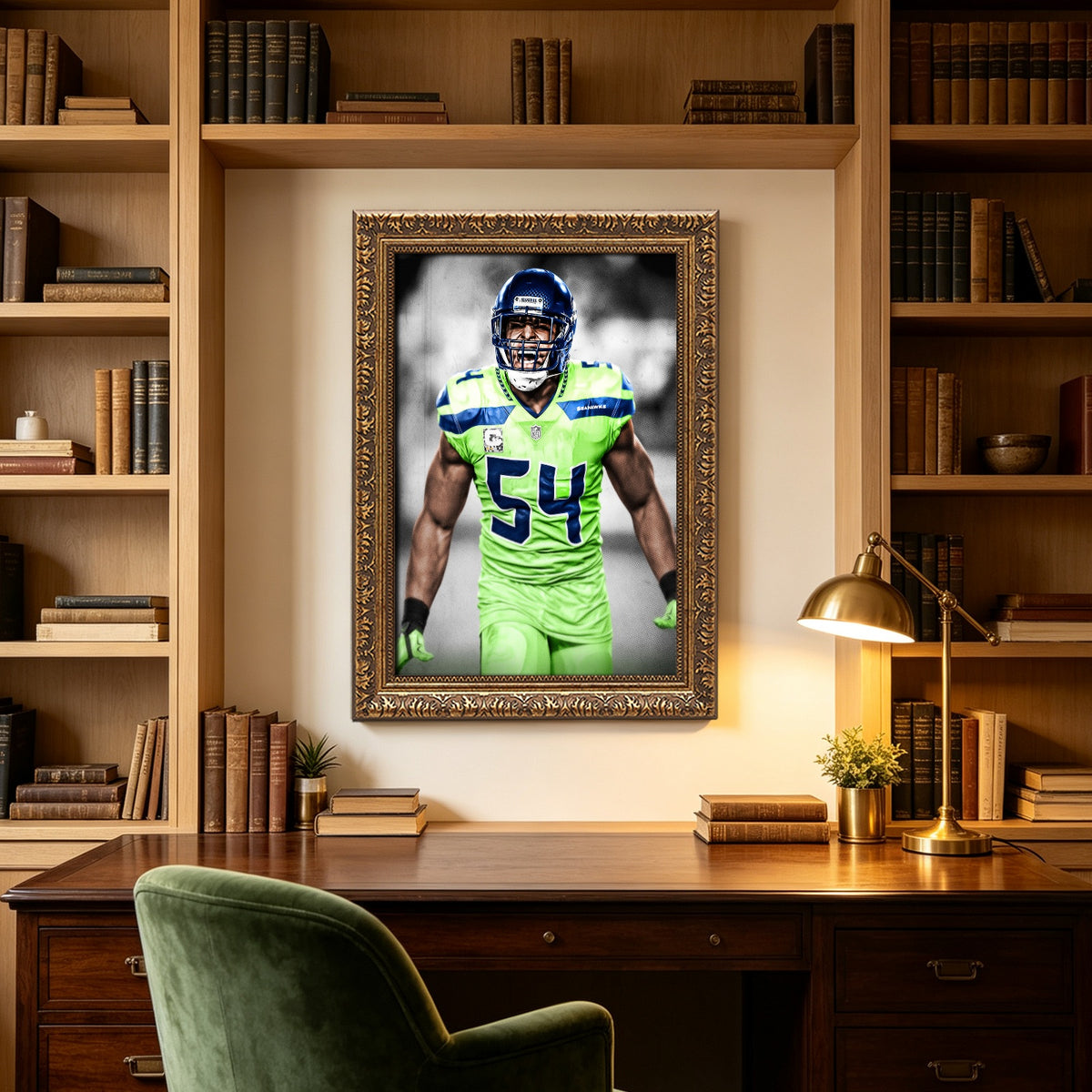 Bobby Wagner Art Sports Decorative Poster School Dormitory 7 Canvas Wall Art Poster Decor Gift