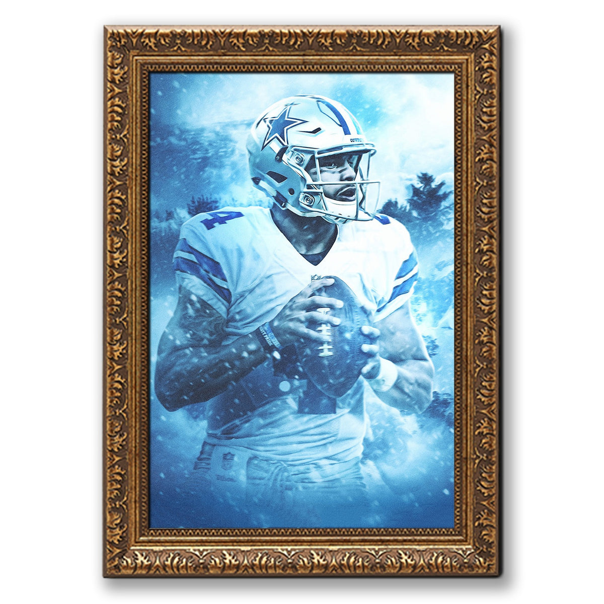 Dak Prescott Art Sports Decorative Poster School Dormitory 7 Canvas Wall Art Poster Decor Gift