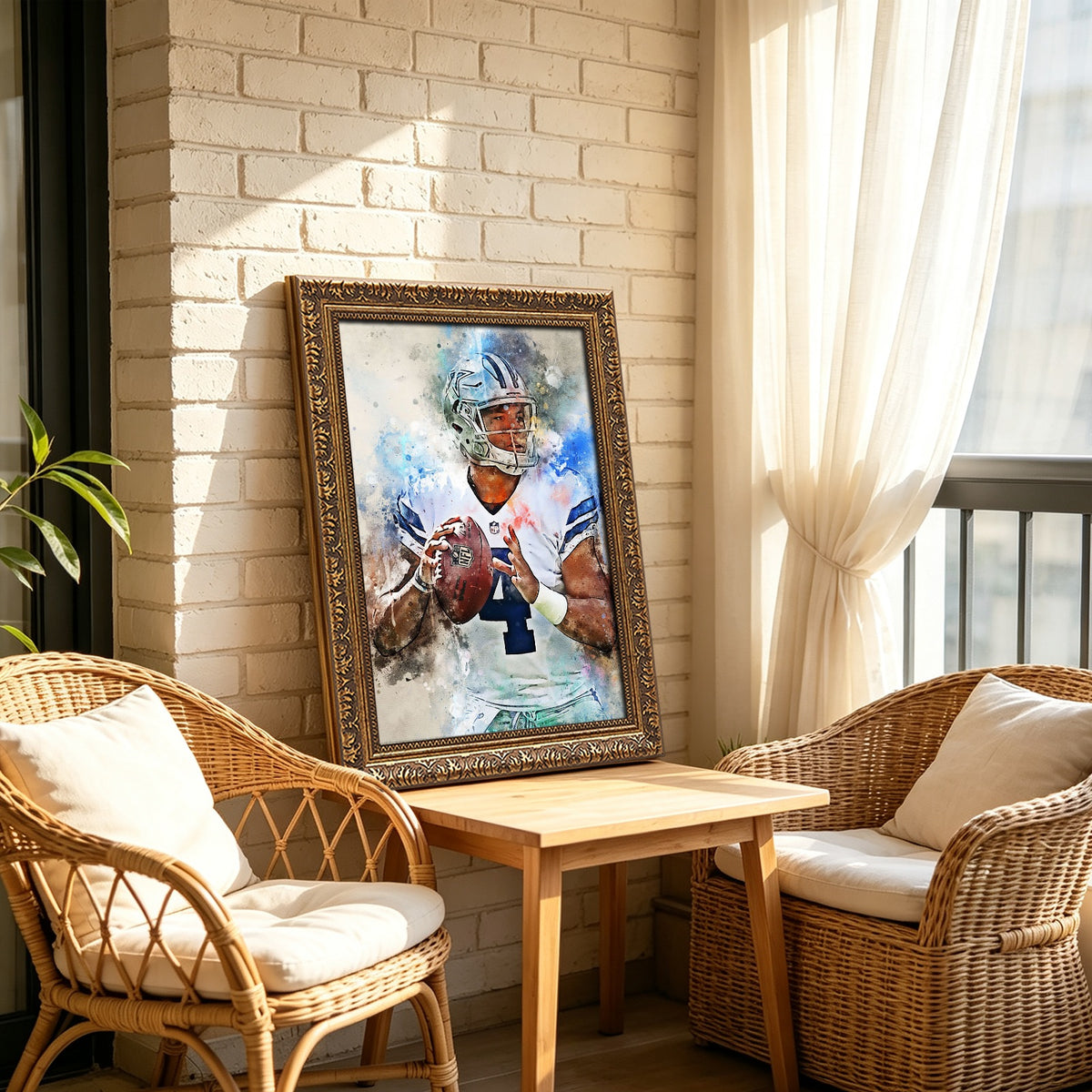 Dak Prescott Celebrity Sports Art Poster School Dining Room Decoration 5 Canvas Wall Art Poster Decor Gift