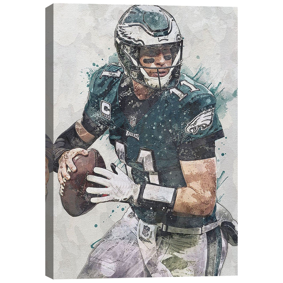 Carson Wentz Celebrity Sports Art Poster School Dining Room Decoration 8 Canvas Wall Art Poster Decor Gift