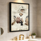 Dak Prescott Sports Celebrity Art Deco Poster 4 Canvas Wall Art Poster Decor Gift