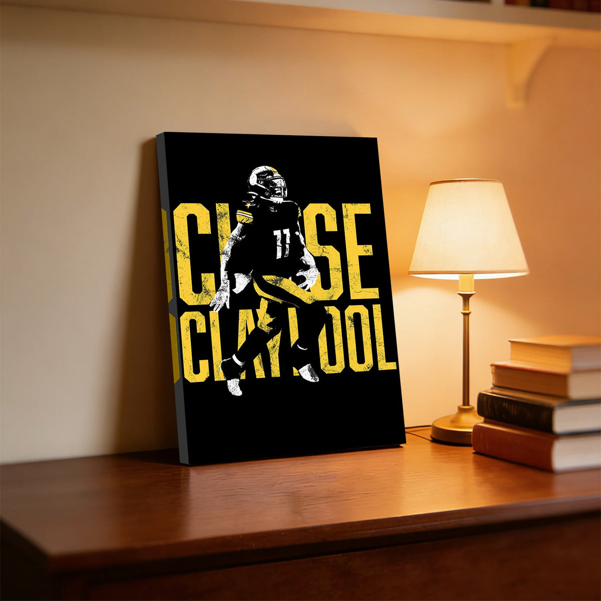 Chase Claypool Sports Celebrity Art Deco Poster 2 Canvas Wall Art Poster Decor Gift