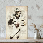 Carson Wentz Sports Celebrity Art Deco Poster 5 Canvas Wall Art Poster Decor Gift