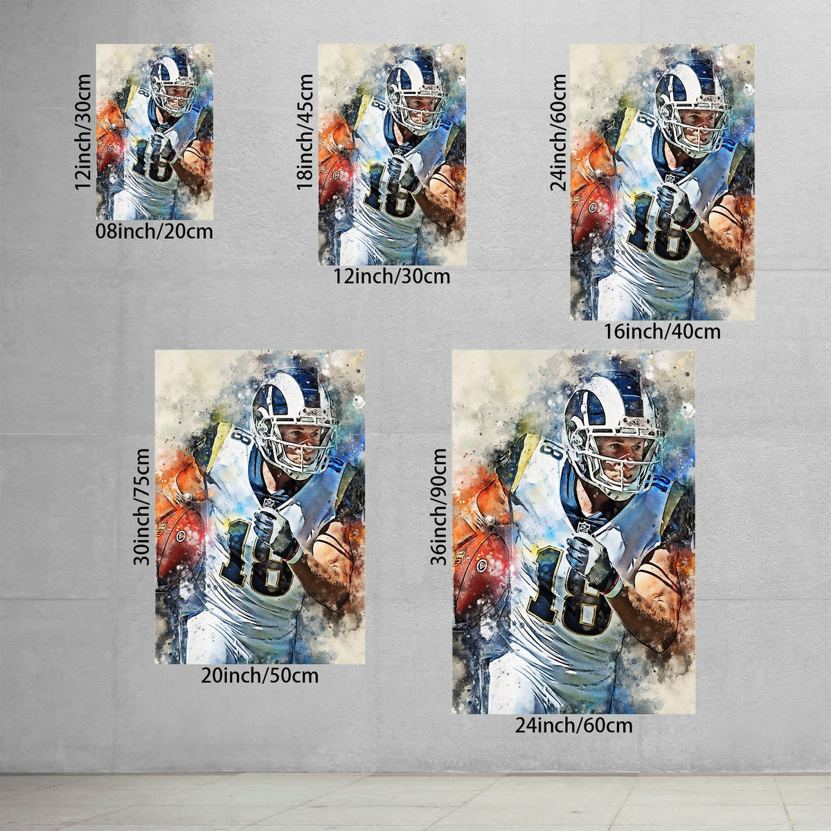 Cooper Kupp Celebrity Sports Art Poster School Dining Room Decoration 8 Canvas Wall Art Poster Decor Gift