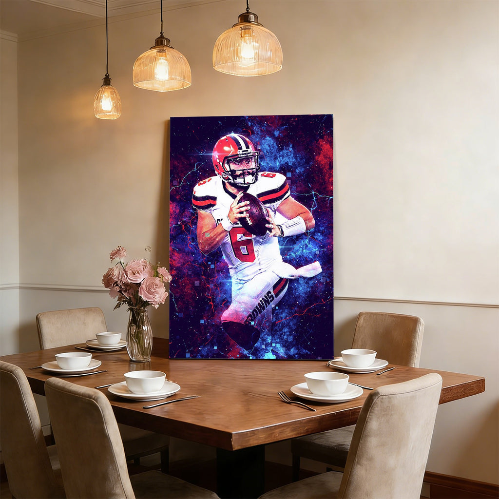 Baker Mayfield Sports Celebrity Art Deco Poster 1 Canvas Wall Art Poster Decor Gift