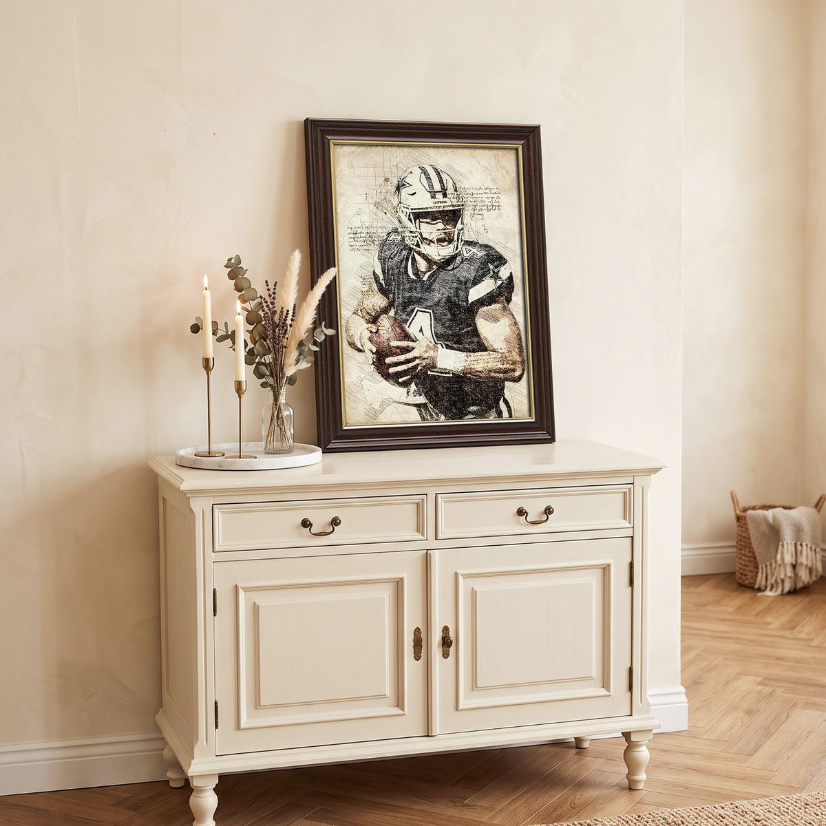 Dak Prescott Sports Celebrity Art Deco Poster 5 Canvas Wall Art Poster Decor Gift
