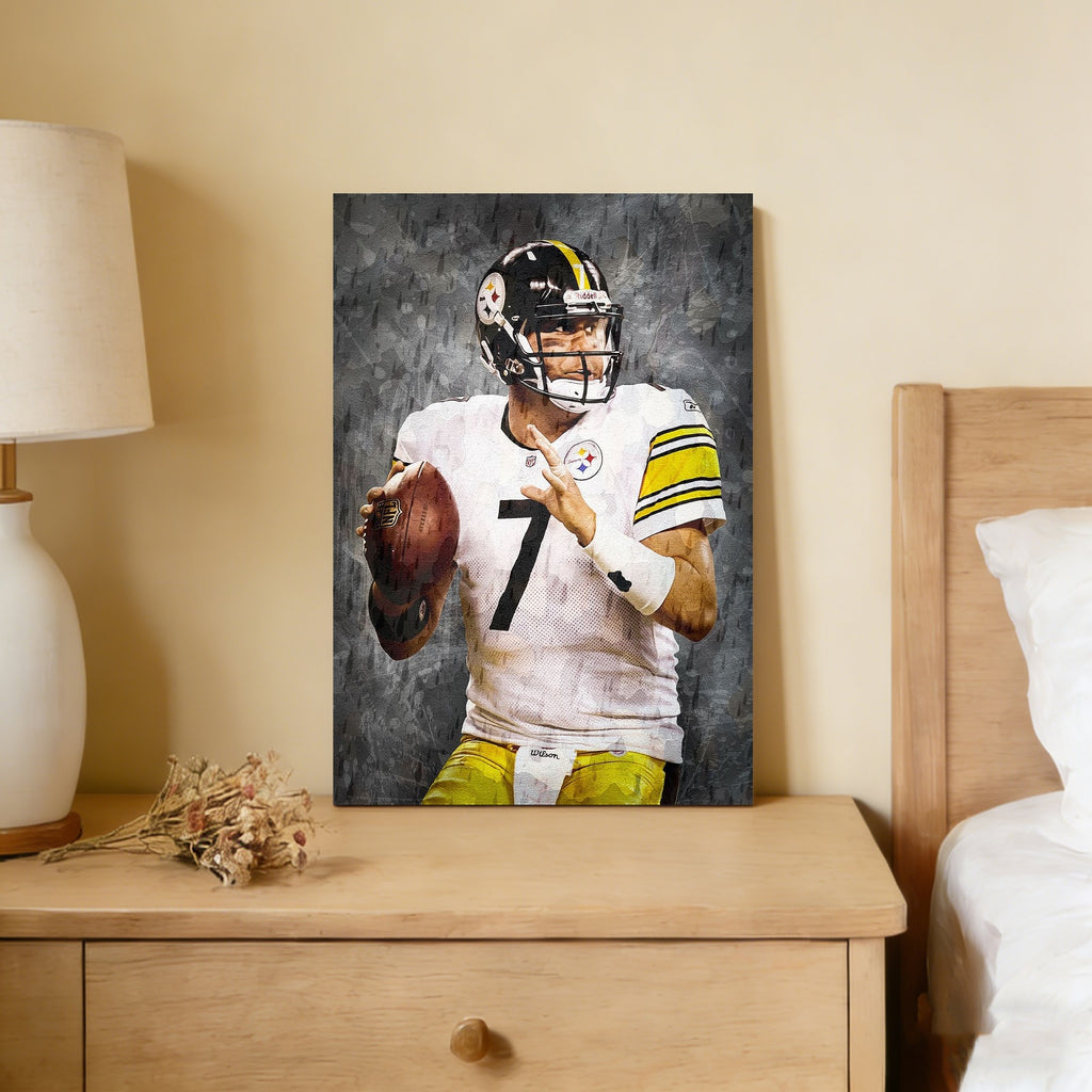 Ben Roethlisberger Celebrity Sports Art Poster School Dining Room Decoration 7 Canvas Wall Art Poster Decor Gift