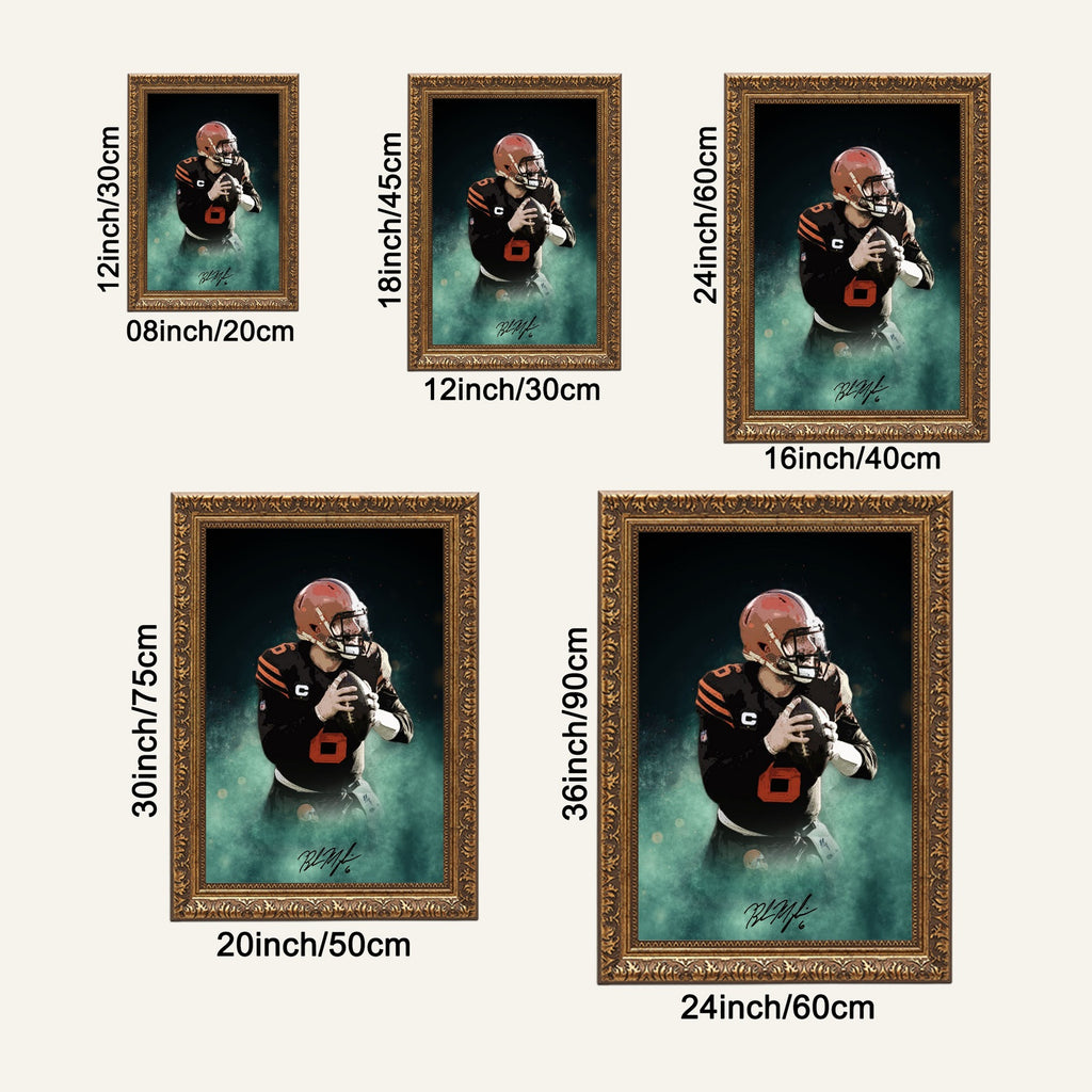 Baker Mayfield Celebrity Sports Art Poster School Dining Room Decoration 11 Canvas Wall Art Poster Decor Gift