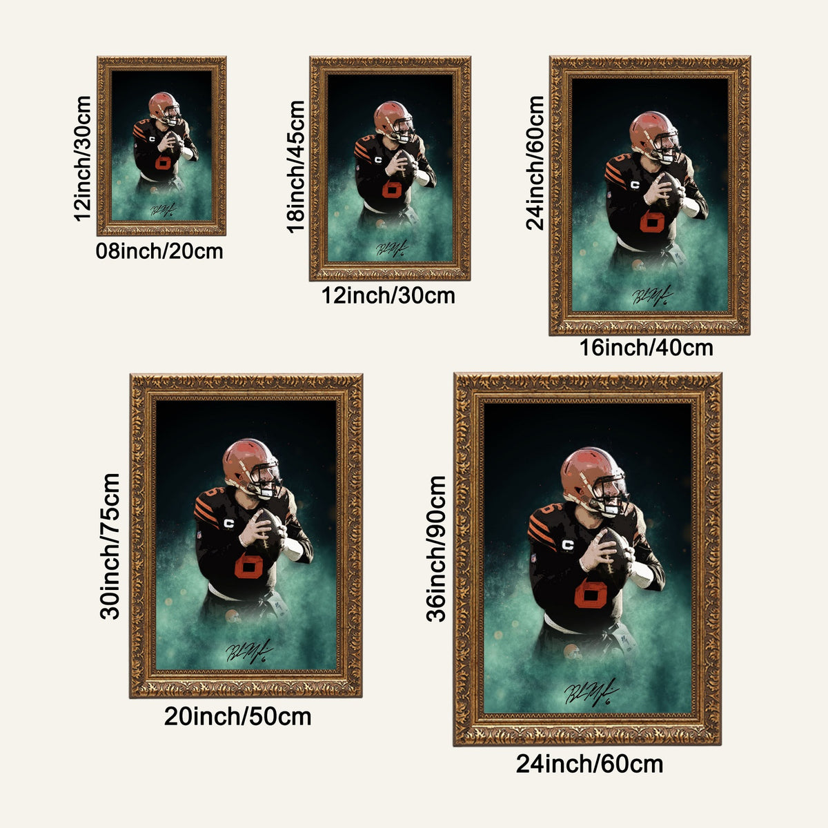 Baker Mayfield Celebrity Sports Art Poster School Dining Room Decoration 11 Canvas Wall Art Poster Decor Gift