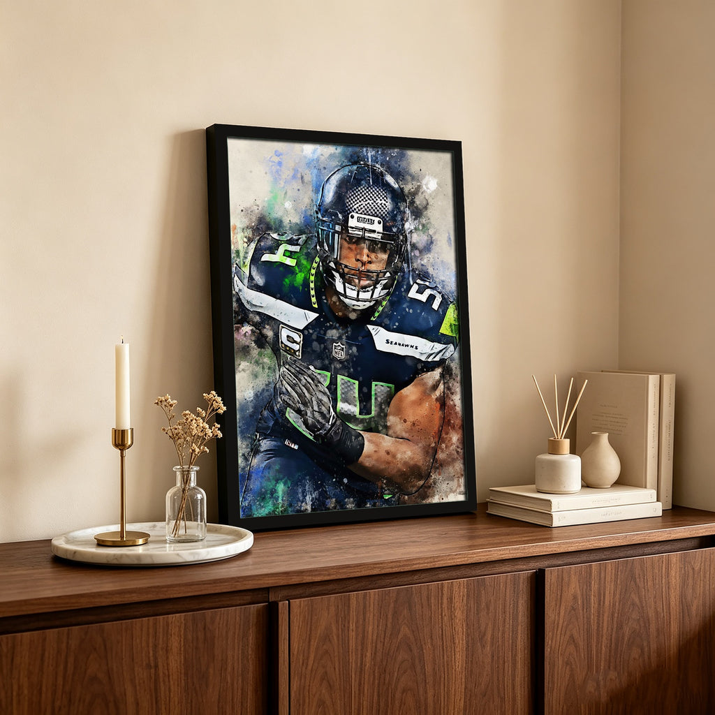 Bobby Wagner Celebrity Sports Art Poster School Dining Room Decoration 1 Canvas Wall Art Poster Decor Gift