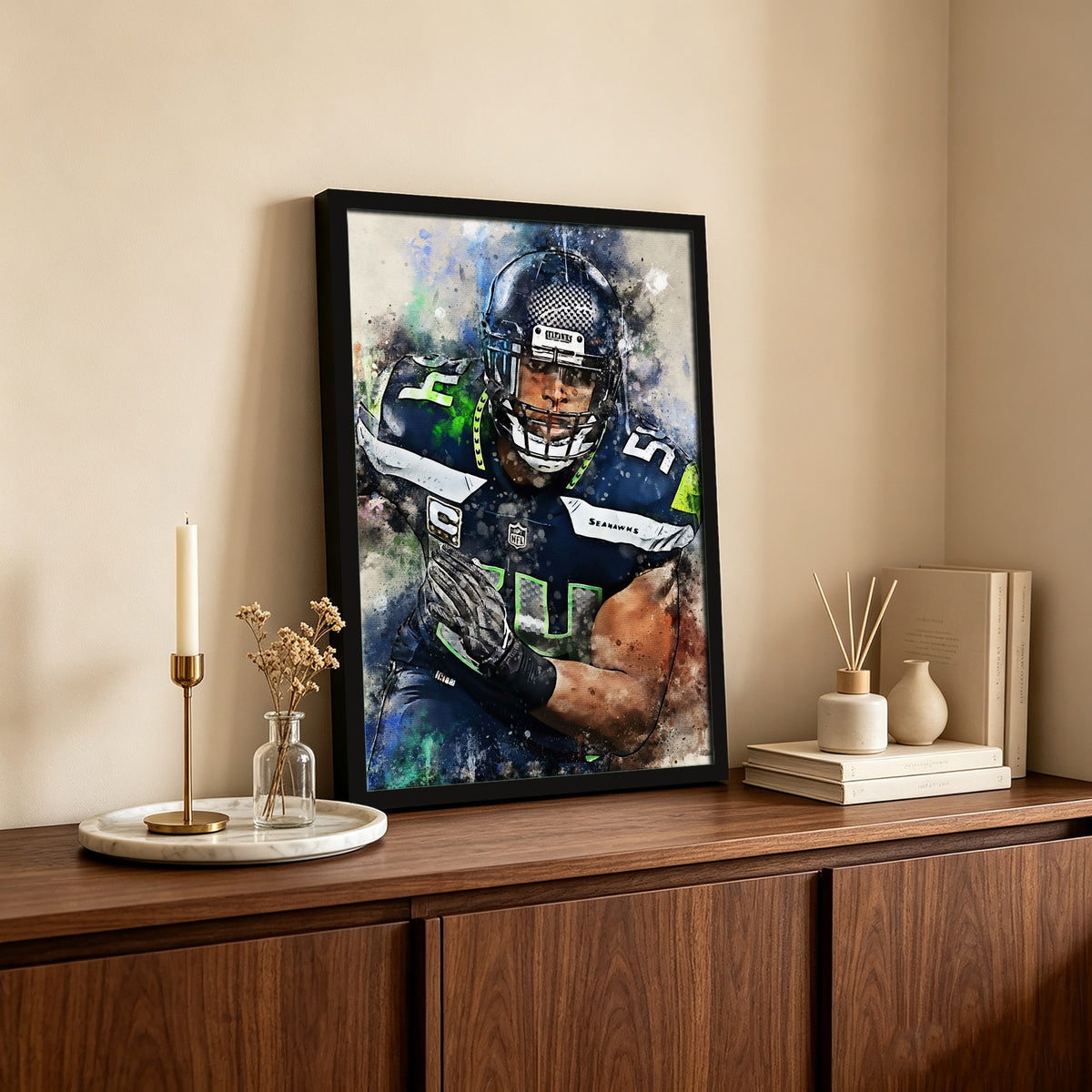 Bobby Wagner Celebrity Sports Art Poster School Dining Room Decoration 1 Canvas Wall Art Poster Decor Gift
