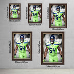 Bobby Wagner Art Sports Decorative Poster School Dormitory 7 Canvas Wall Art Poster Decor Gift