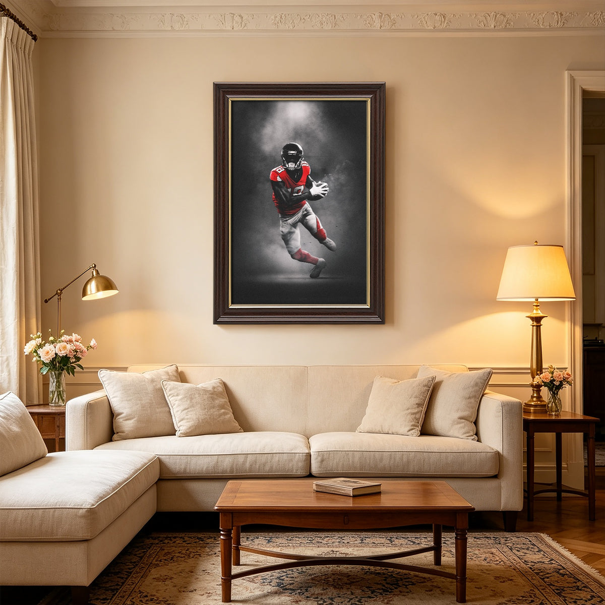 Calvin Ridley Art Sports Decorative Poster School Dormitory 6 Canvas Wall Art Poster Decor Gift