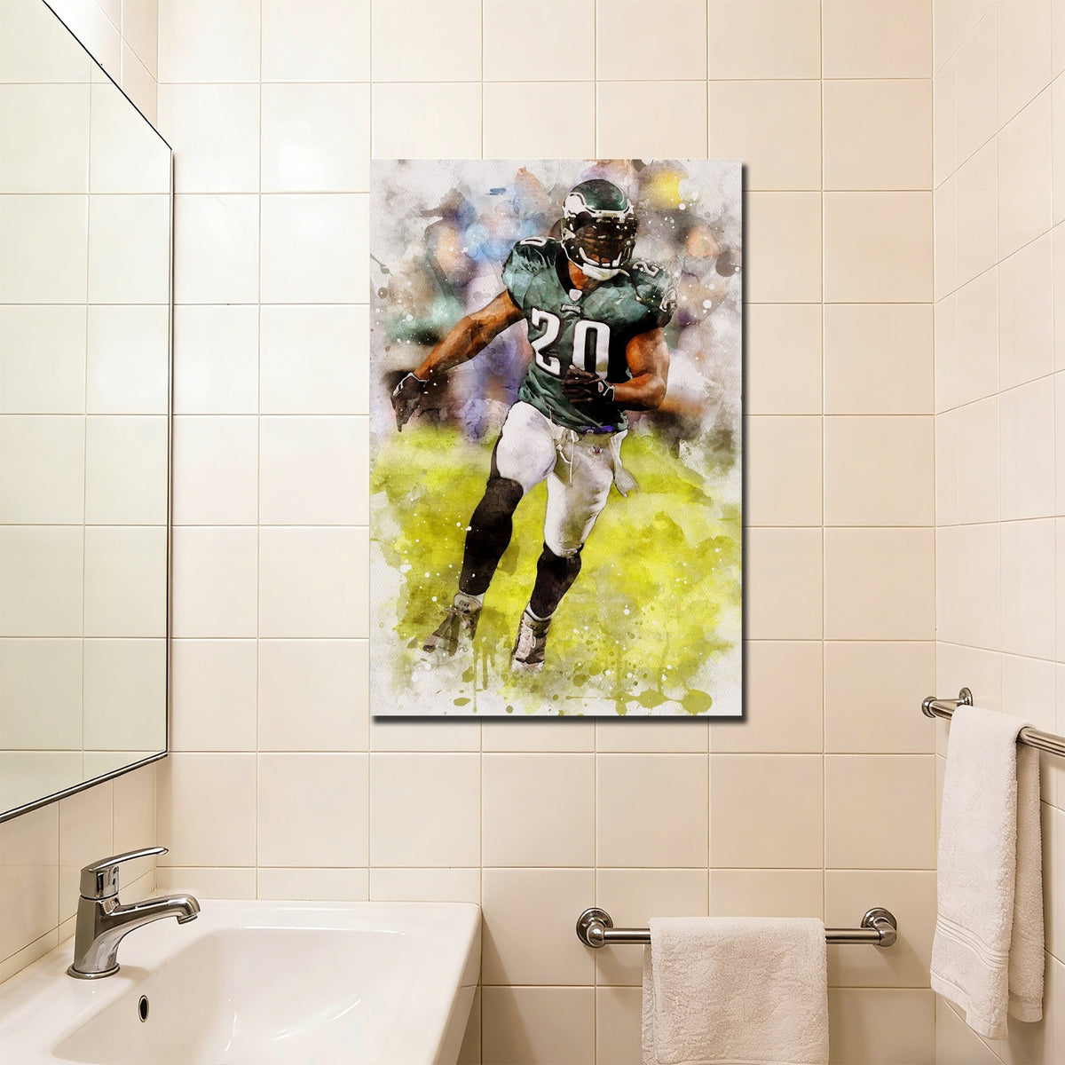 Brian Dawkins Art Poster 2 Canvas Wall Art Poster Decor Gift
