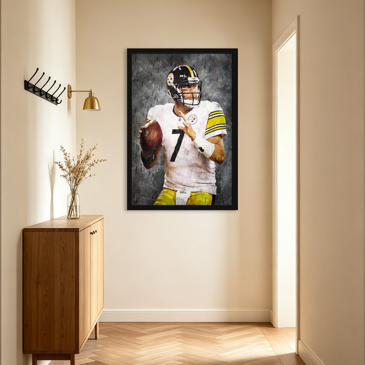 Ben Roethlisberger Celebrity Sports Art Poster School Dining Room Decoration 7 Canvas Wall Art Poster Decor Gift