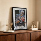Cam Newton Sports Celebrity Art Deco Poster 6 Canvas Wall Art Poster Decor Gift