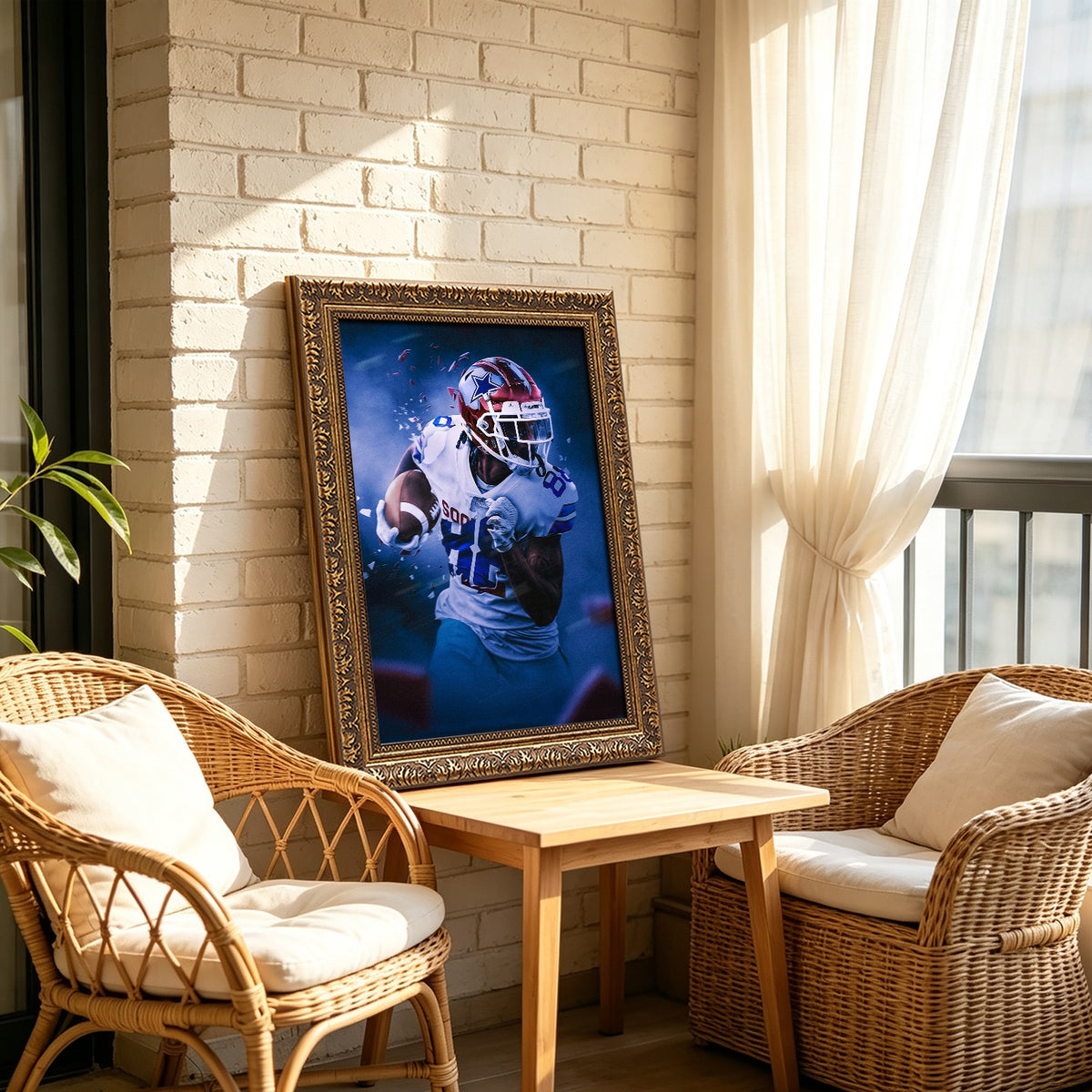 CeeDee Lamb Art Sports Decorative Poster School Dormitory 3 Canvas Wall Art Poster Decor Gift