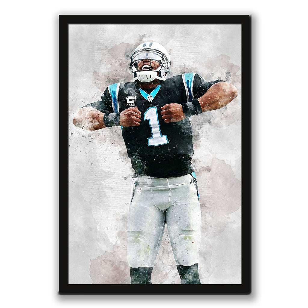 Cam Newton Celebrity Sports Art Poster School Dining Room Decoration 5 Canvas Wall Art Poster Decor Gift
