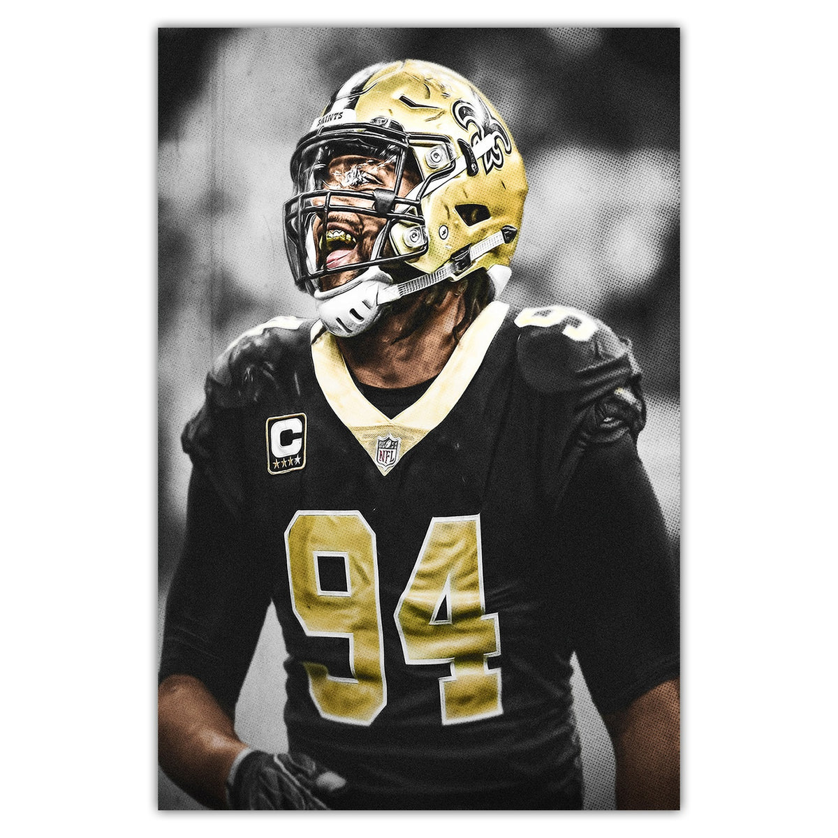 Cameron Jordan Celebrity Sports Art Poster School Dining Room Decoration 1 Canvas Wall Art Poster Decor Gift