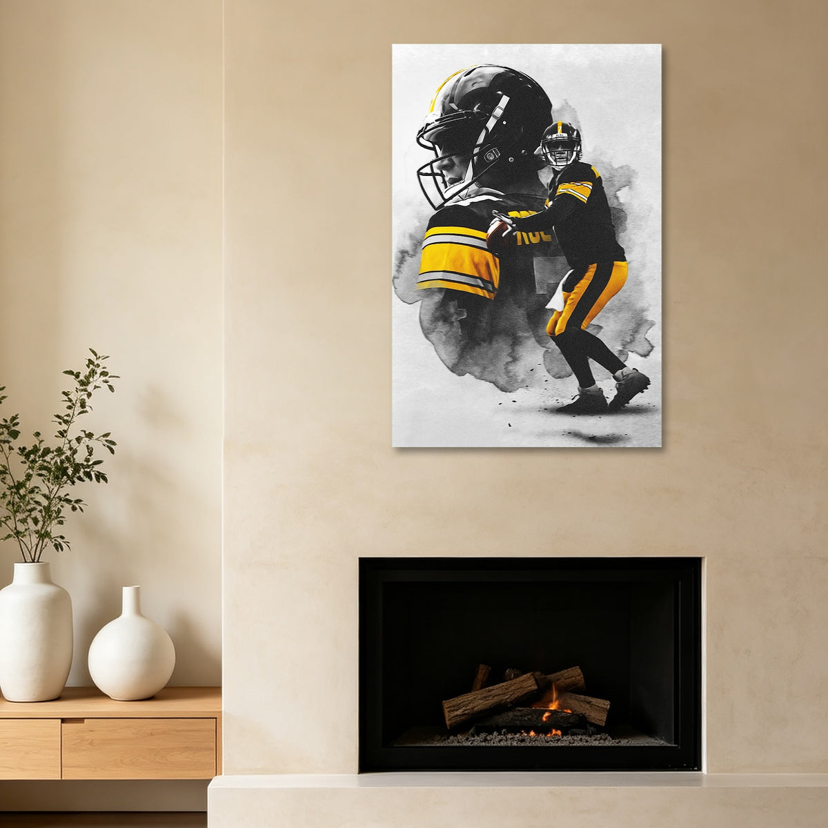 Ben Roethlisberger Art Sports Decorative Poster School Dormitory 4 Canvas Wall Art Poster Decor Gift