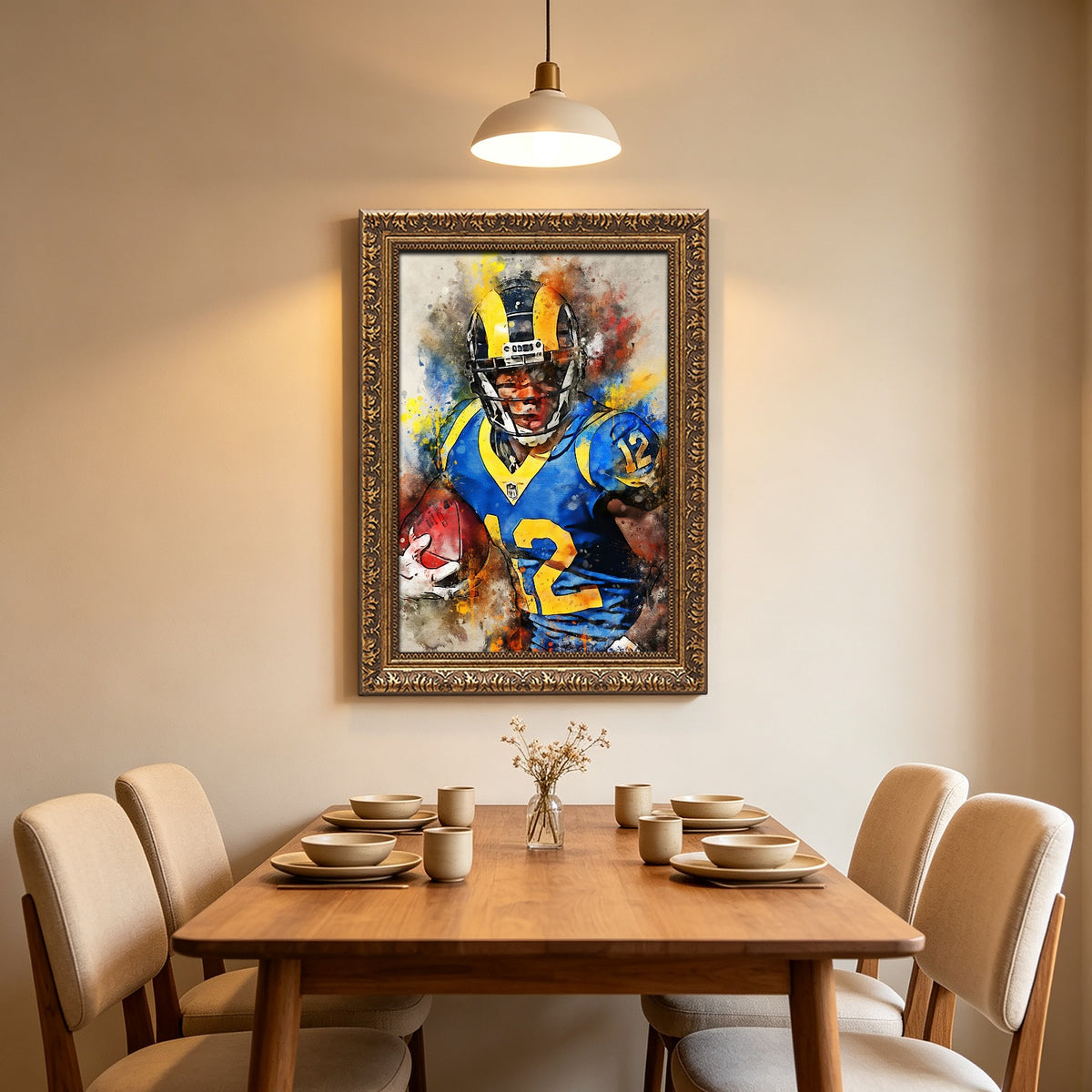 Brandin Cooks Celebrity Sports Art Poster School Dining Room Decoration 2 Canvas Wall Art Poster Decor Gift