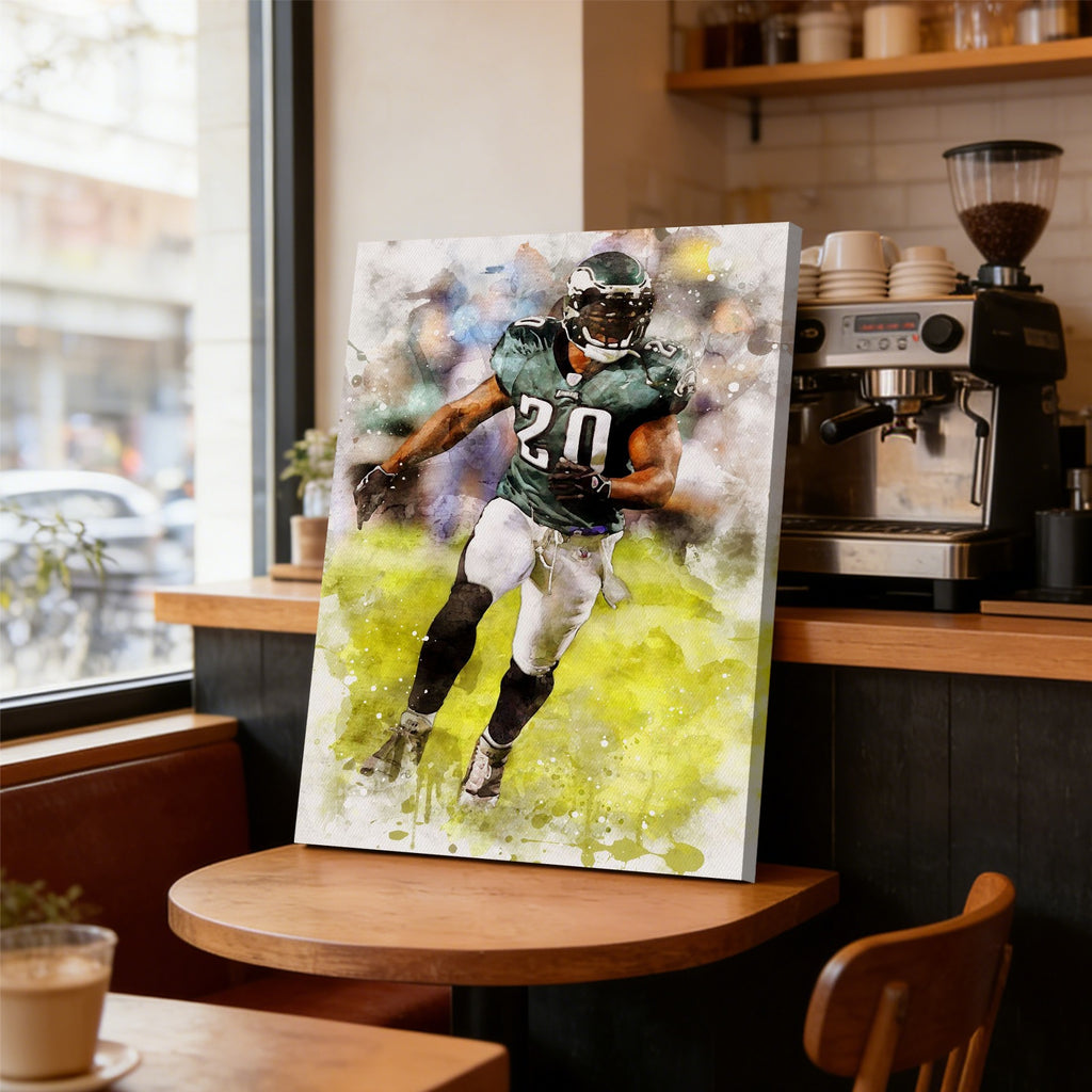 Brian Dawkins Art Poster 2 Canvas Wall Art Poster Decor Gift
