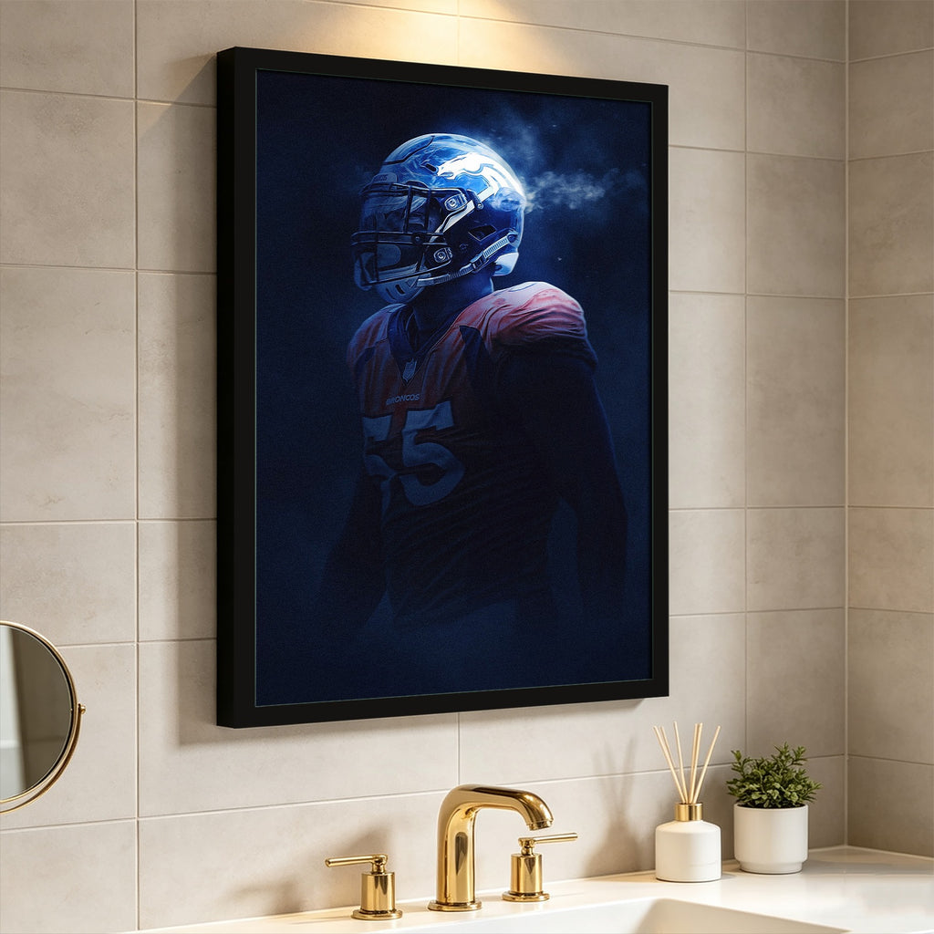 Bradley Chubb Art Sports Decorative Poster School Dormitory 8 Canvas Wall Art Poster Decor Gift