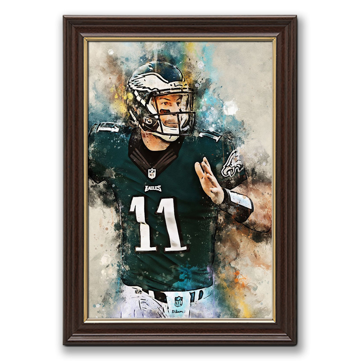 Carson Wentz Celebrity Sports Art Poster School Dining Room Decoration 2 Canvas Wall Art Poster Decor Gift