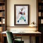 Dak Prescott Celebrity Sports Art Poster School Dining Room Decoration 4 Canvas Wall Art Poster Decor Gift