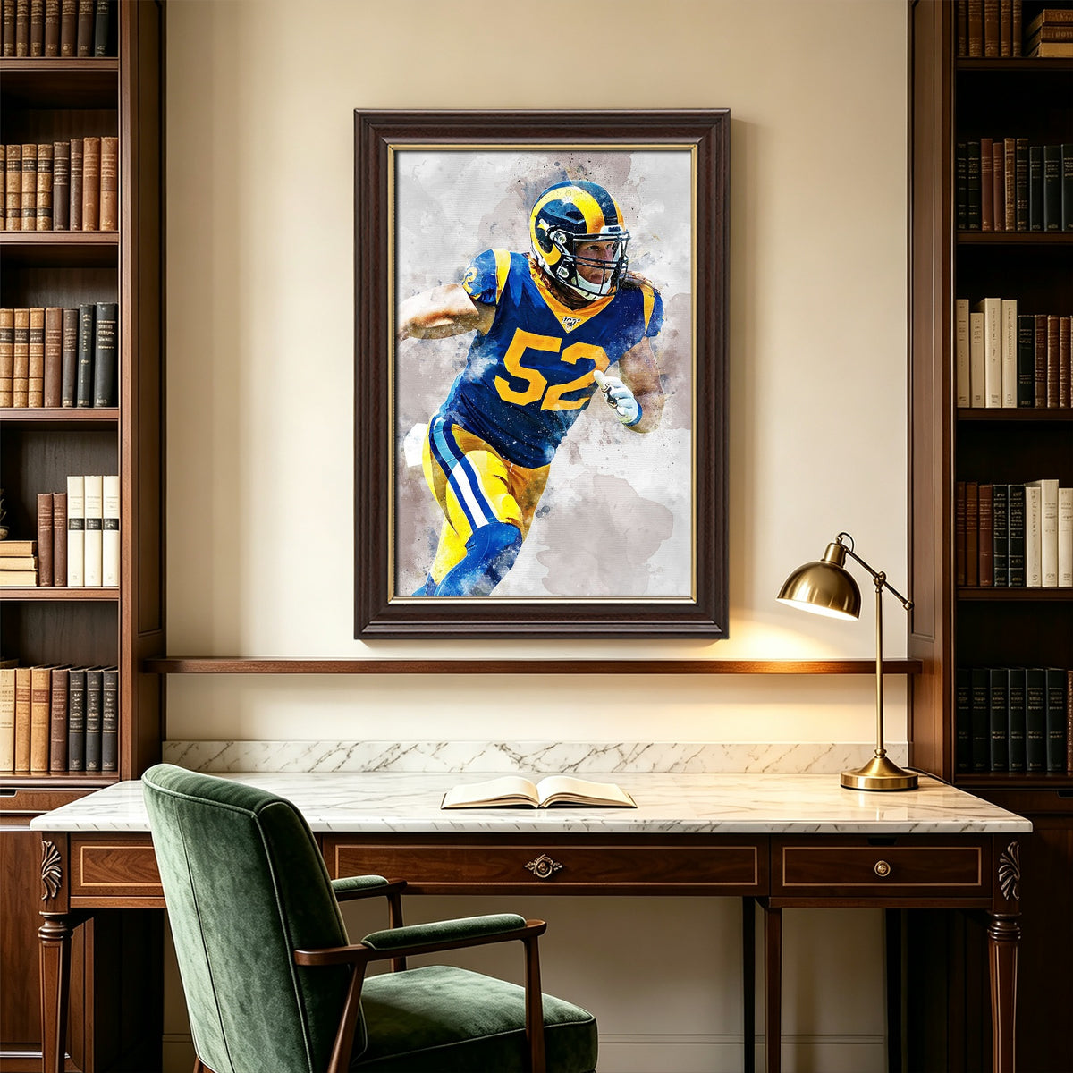 Clay Matthews Celebrity Sports Art Poster School Dining Room Decoration 3 Canvas Wall Art Poster Decor Gift