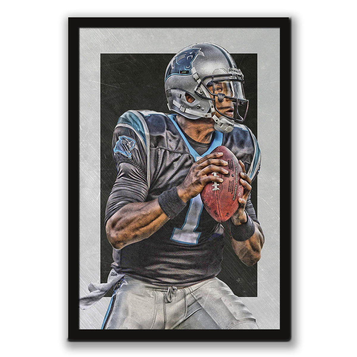 Cam Newton Sports Celebrity Art Deco Poster 6 Canvas Wall Art Poster Decor Gift