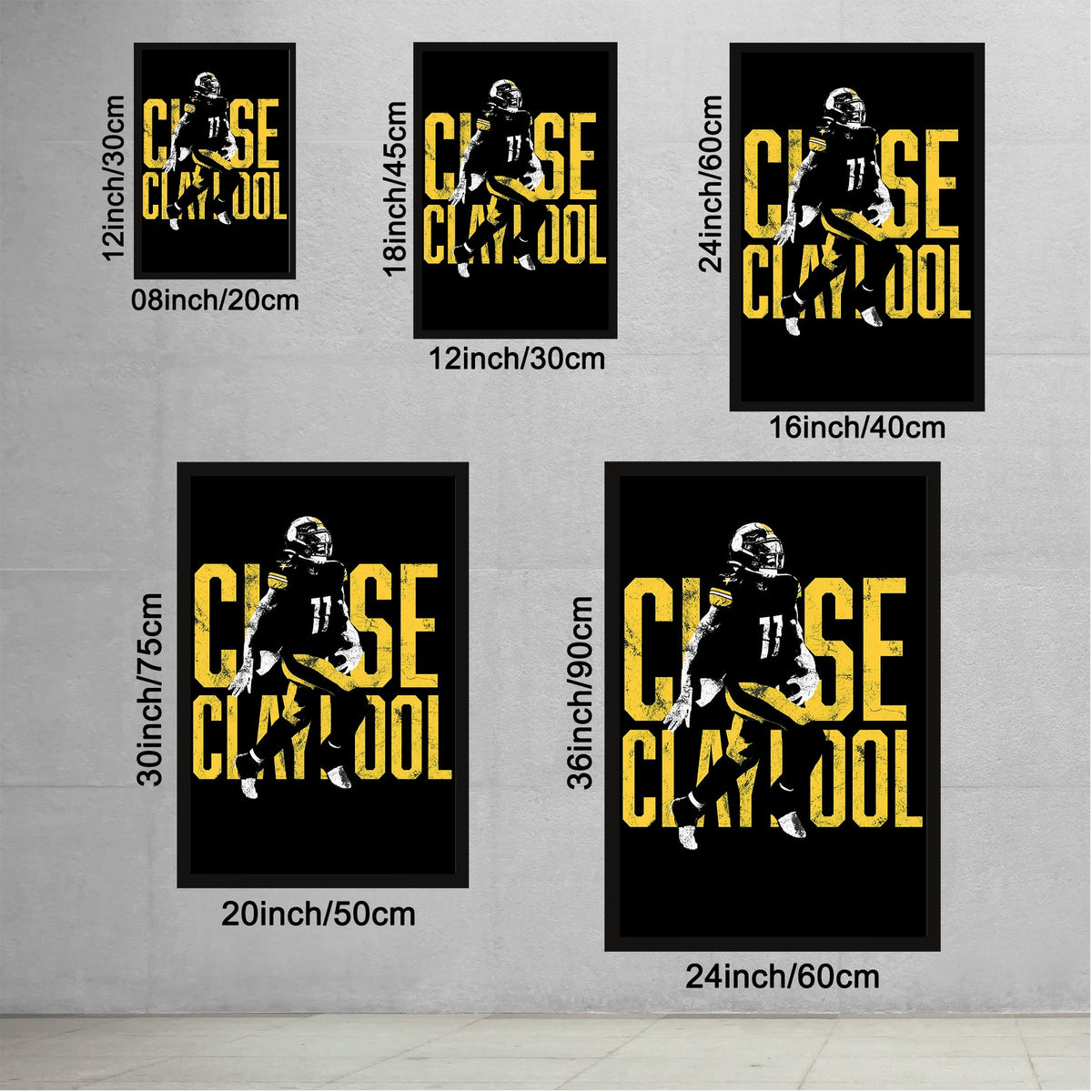Chase Claypool Sports Celebrity Art Deco Poster 2 Canvas Wall Art Poster Decor Gift