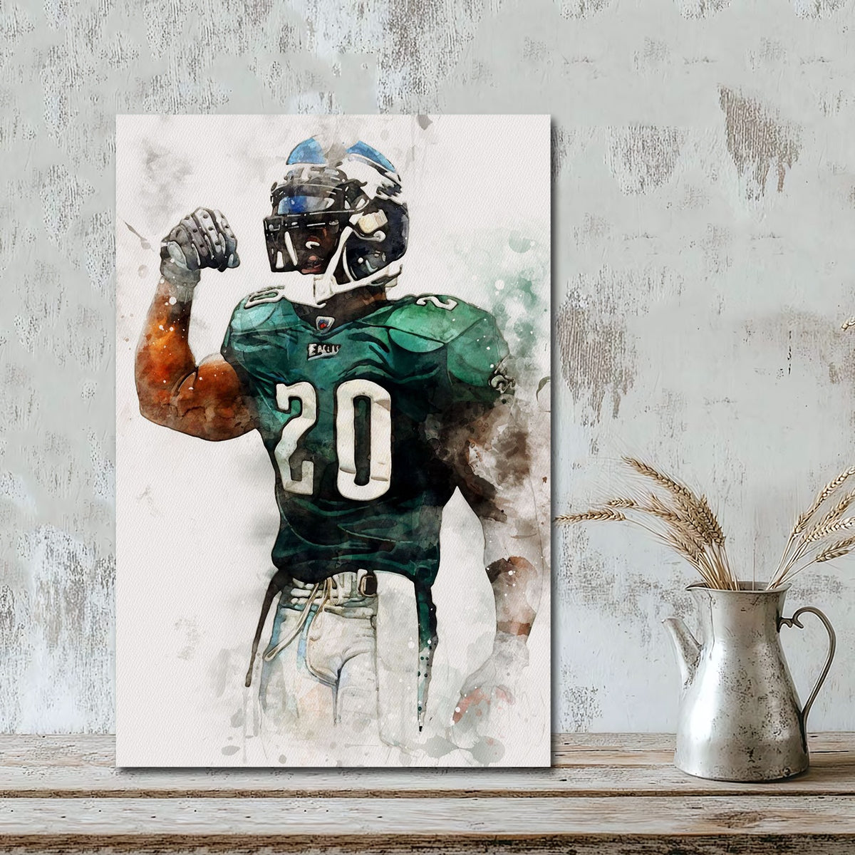 Brian Dawkins Art Poster 3 Canvas Wall Art Poster Decor Gift