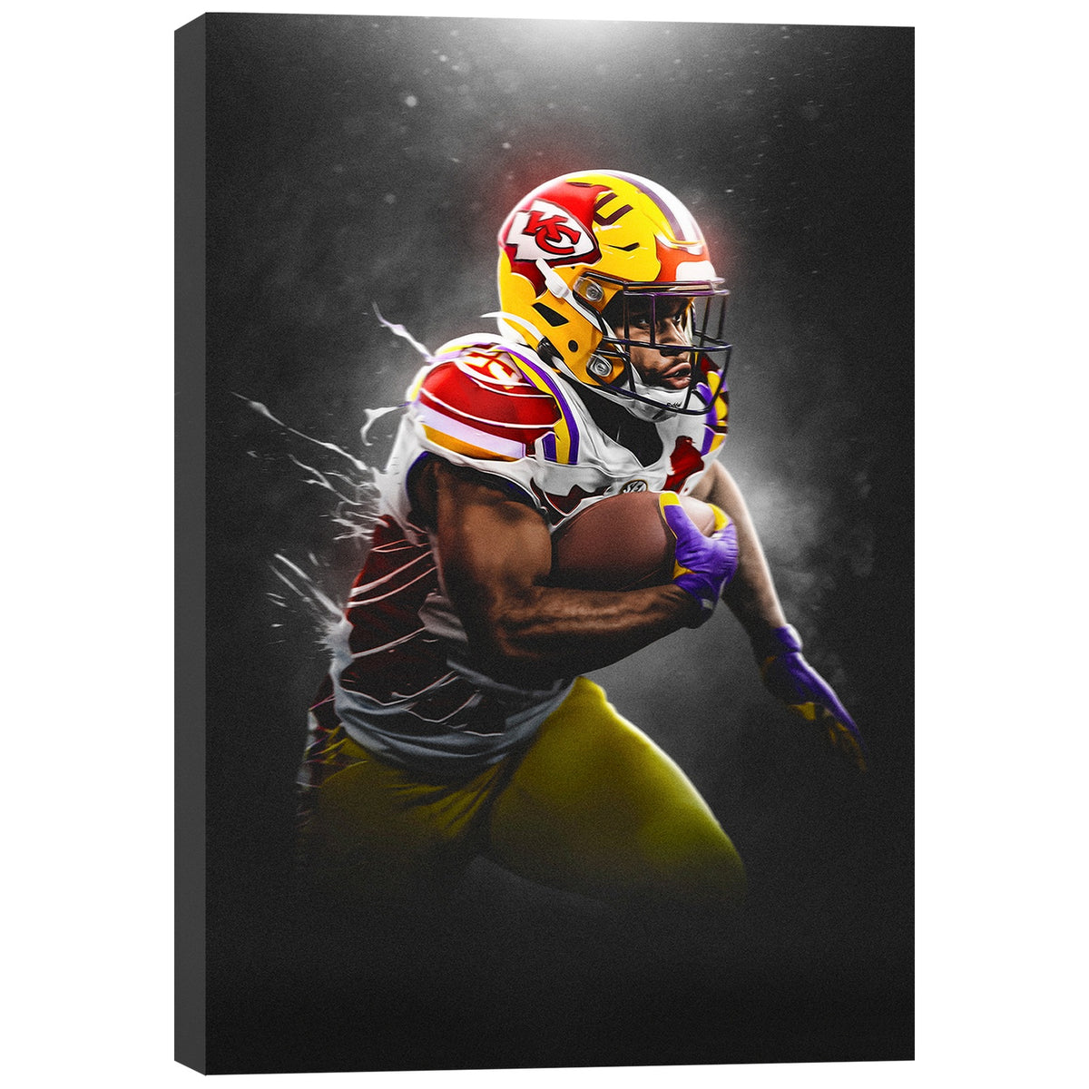 Clyde Edwards Helaire Art Sports Decorative Poster School Dormitory 3 Canvas Wall Art Poster Decor Gift