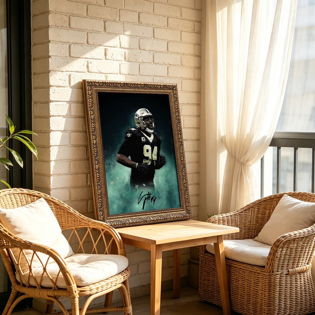 Cameron Jordan Celebrity Sports Art Poster School Dining Room Decoration 5 Canvas Wall Art Poster Decor Gift