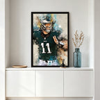 Carson Wentz Celebrity Sports Art Poster School Dining Room Decoration 2 Canvas Wall Art Poster Decor Gift
