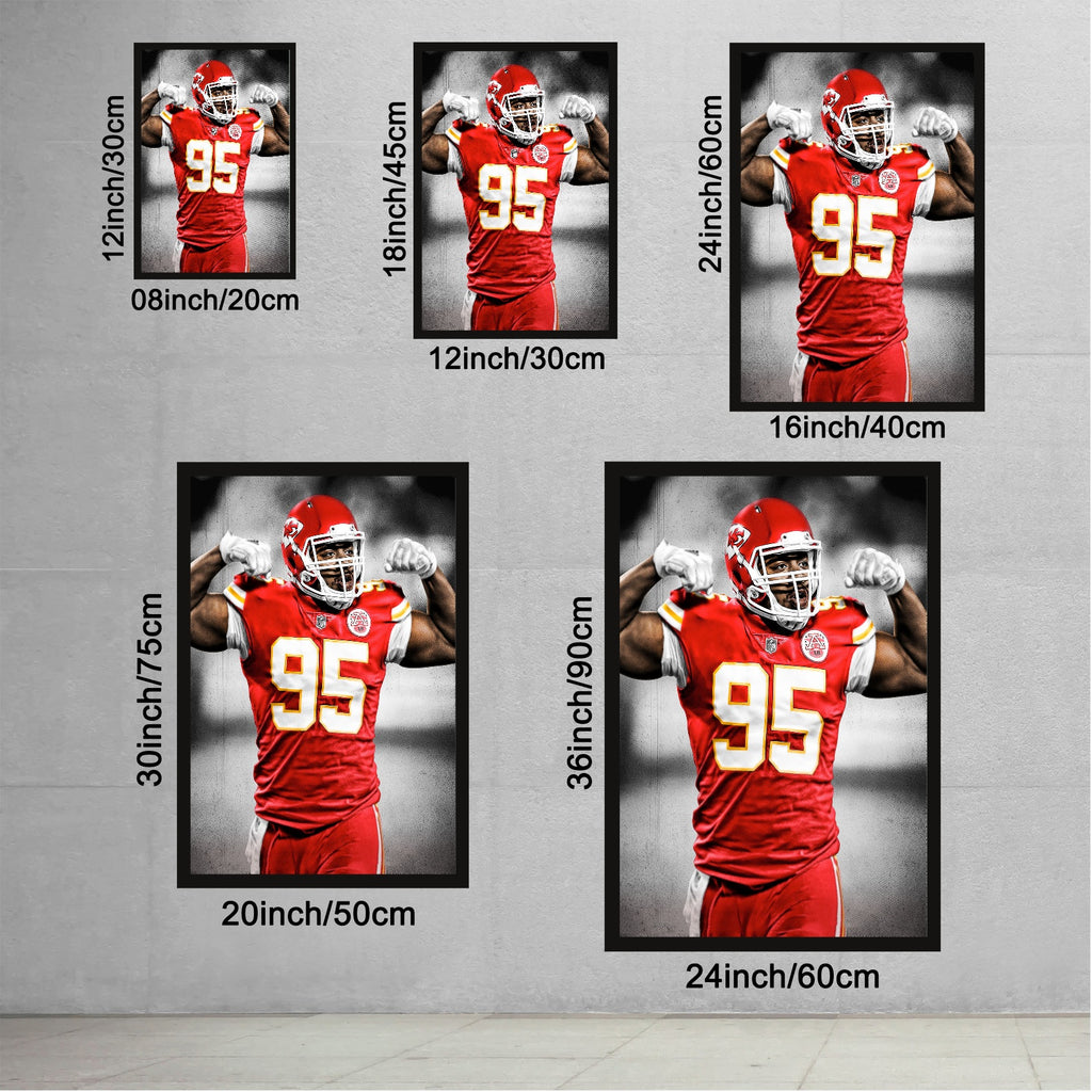 Chris Jones Art Sports Decorative Poster School Dormitory 7 Canvas Wall Art Poster Decor Gift