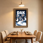 Dak Prescott Sports Celebrity Art Deco Poster 6 Canvas Wall Art Poster Decor Gift