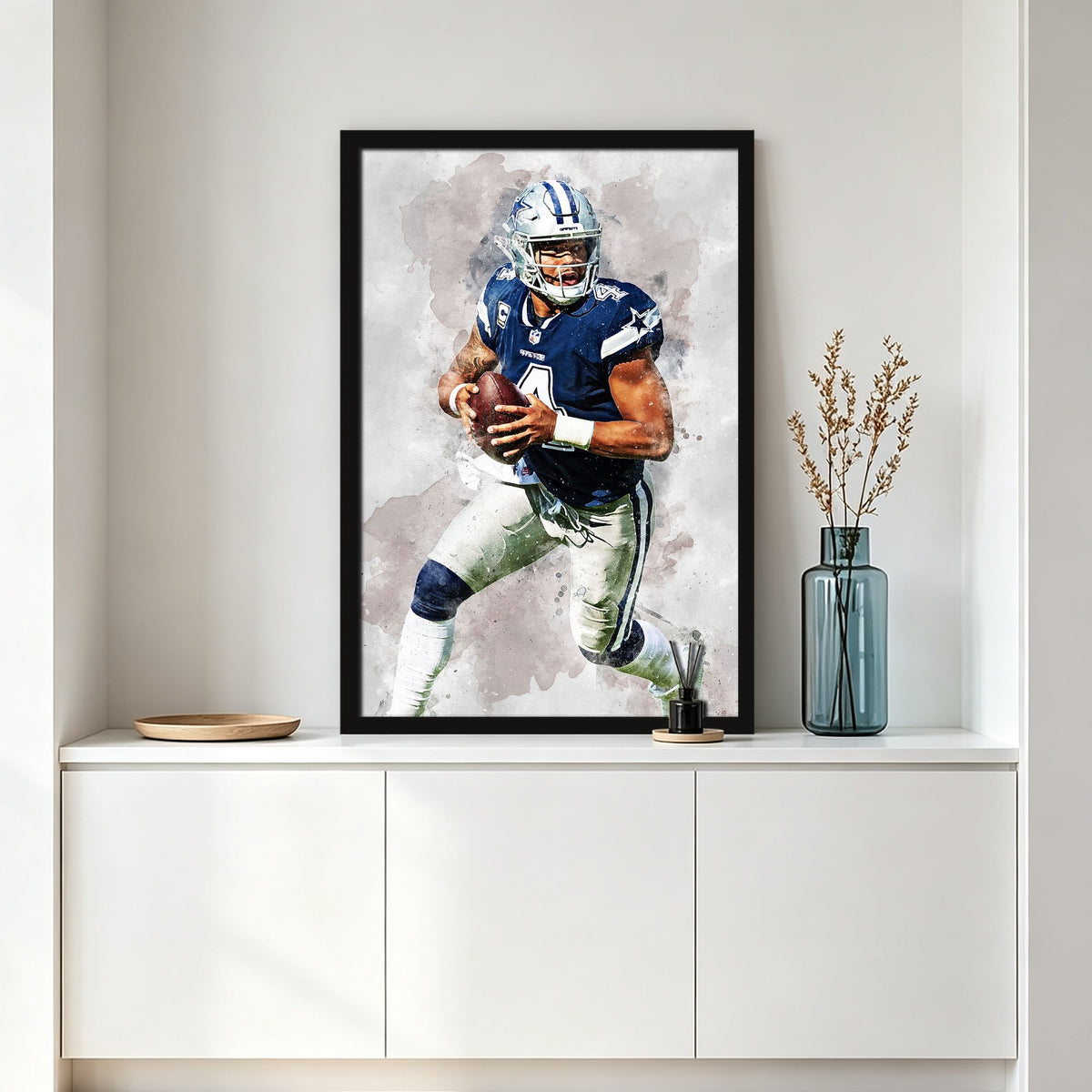 Dak Prescott 1Celebrity Sports Art Poster School Dining Room Decoration 0 Canvas Wall Art Poster Decor Gift