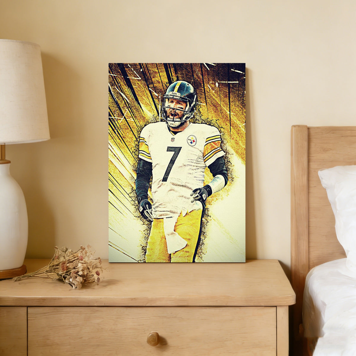 Ben Roethlisberger Celebrity Sports Art Poster School Dining Room Decoration 5 Canvas Wall Art Poster Decor Gift