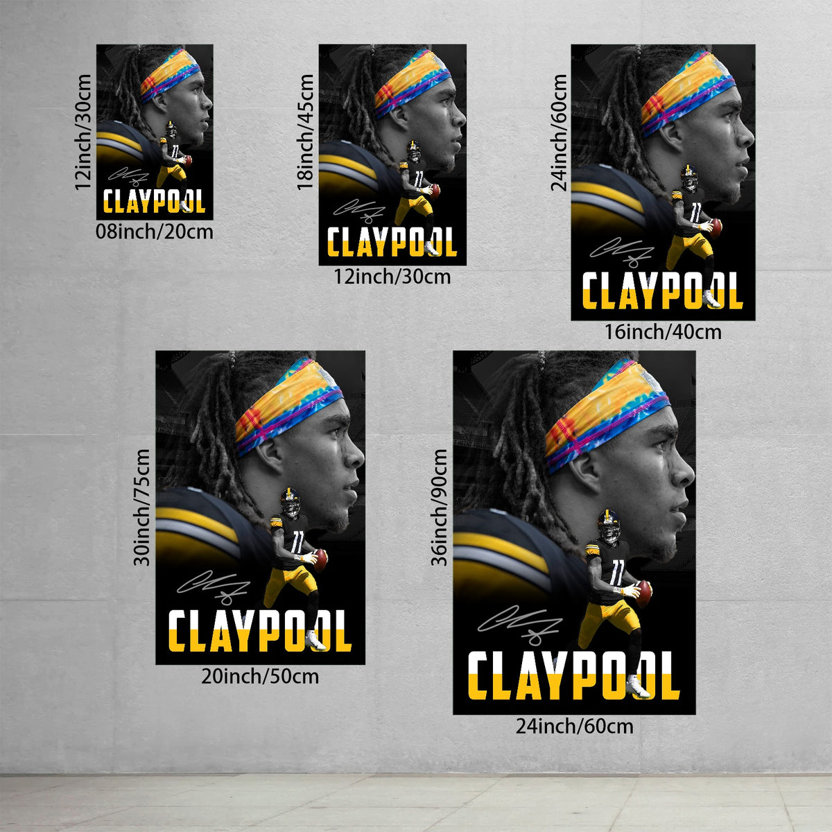 Chase Claypool Sports Celebrity Art Deco Poster 1 Canvas Wall Art Poster Decor Gift