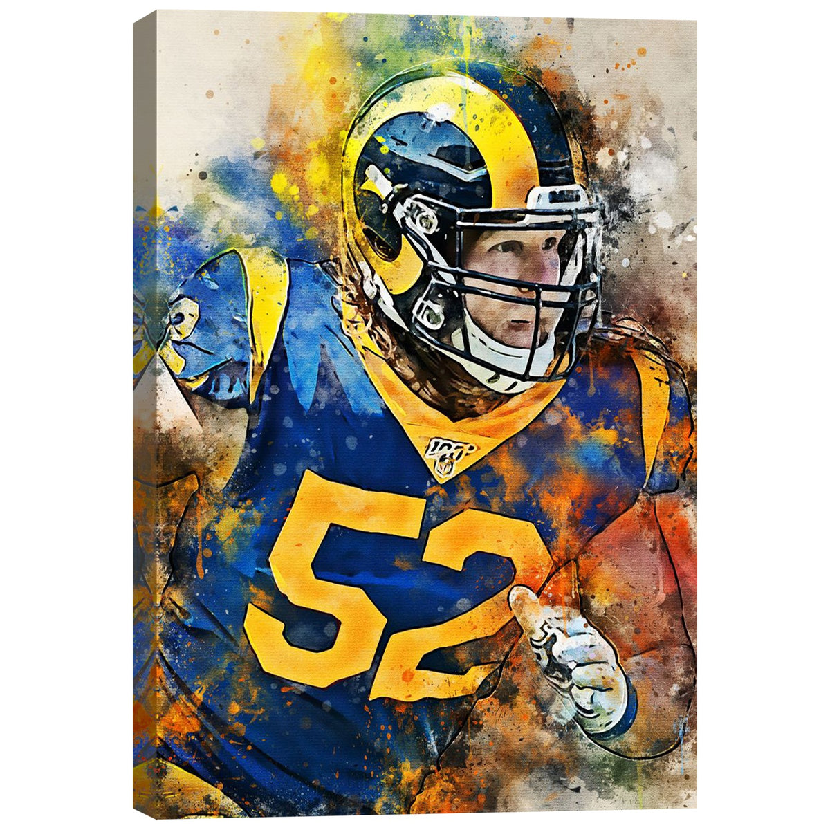 Clay Matthews Celebrity Sports Art Poster School Dining Room Decoration 1 Canvas Wall Art Poster Decor Gift
