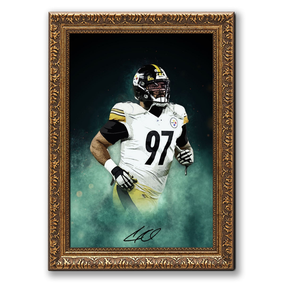 Cameron Heyward Celebrity Sports Art Poster School Dining Room Decoration 4 Canvas Wall Art Poster Decor Gift