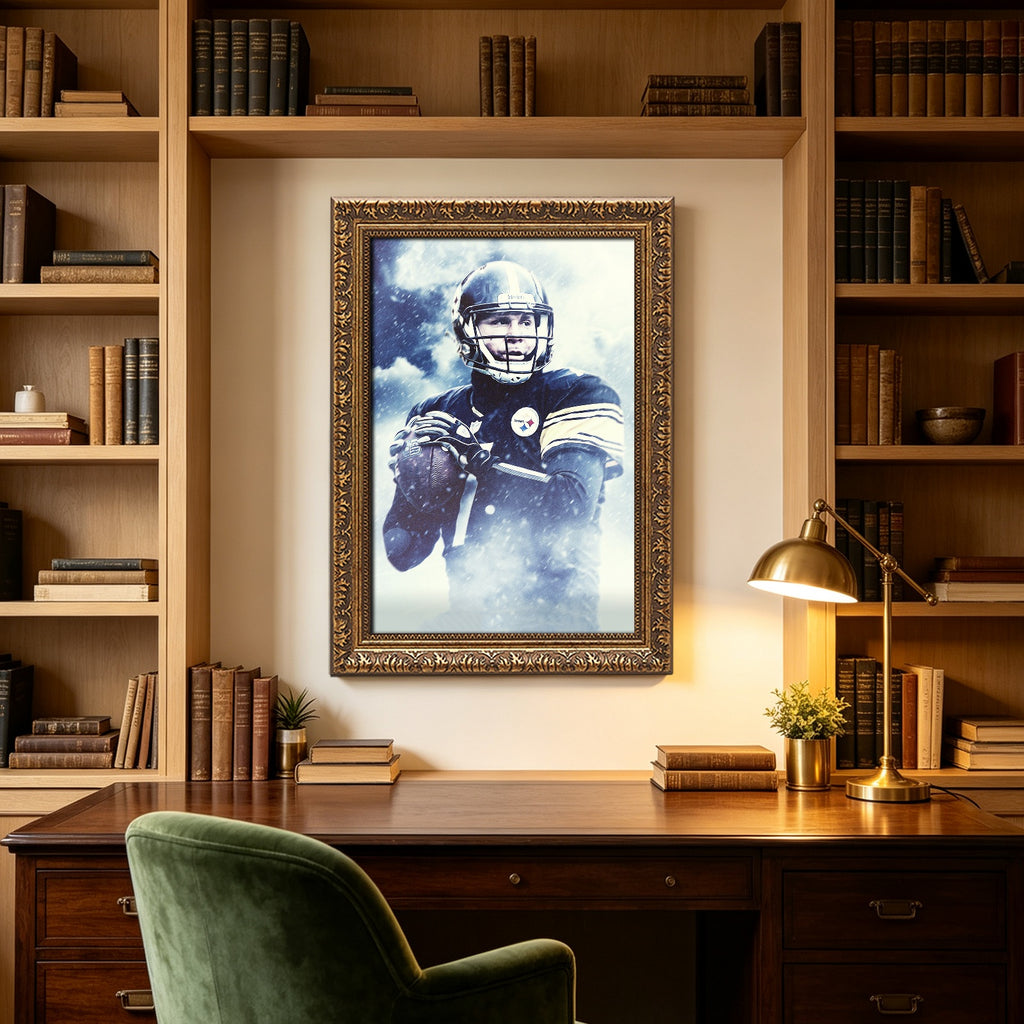 Ben Roethlisberger Art Sports Decorative Poster School Dormitory 1 Canvas Wall Art Poster Decor Gift
