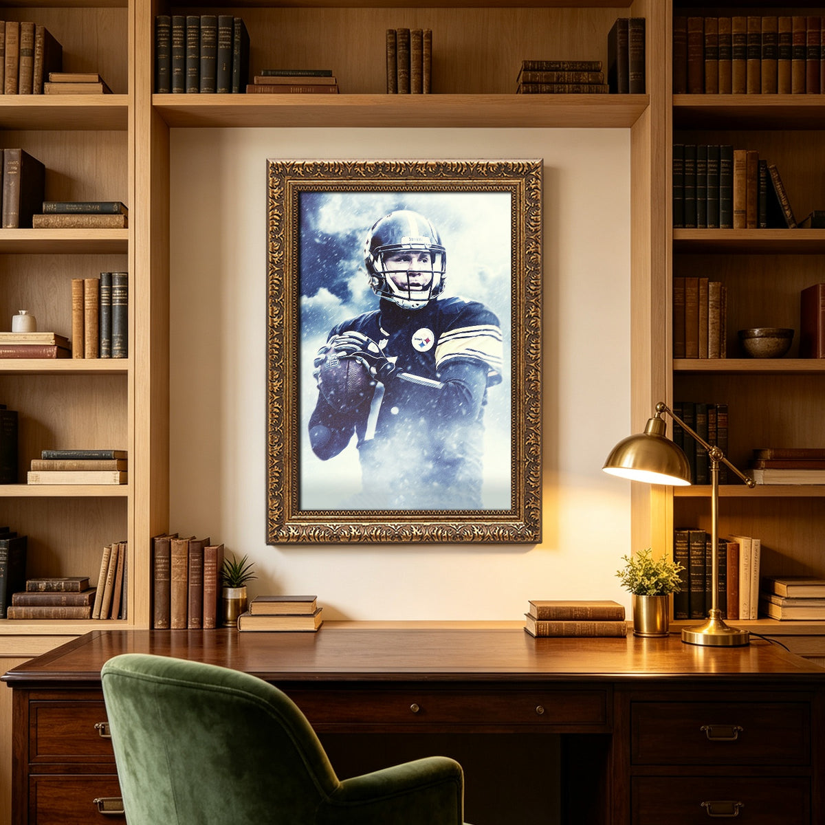 Ben Roethlisberger Art Sports Decorative Poster School Dormitory 1 Canvas Wall Art Poster Decor Gift