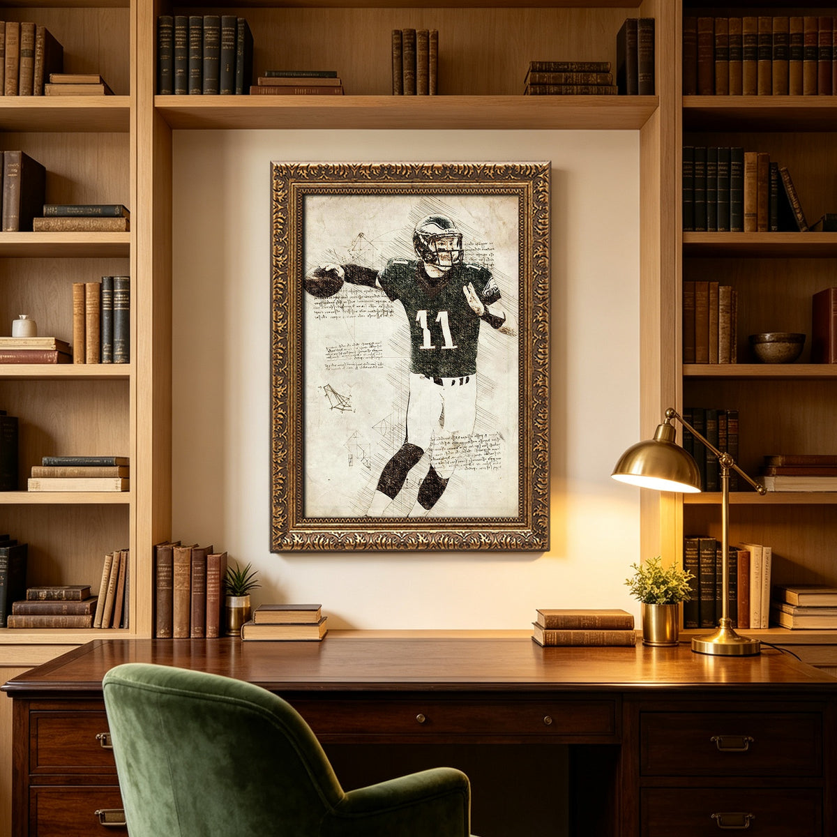 Carson Wentz Sports Celebrity Art Deco Poster 4 Canvas Wall Art Poster Decor Gift