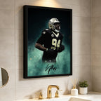 Cameron Jordan Celebrity Sports Art Poster School Dining Room Decoration 5 Canvas Wall Art Poster Decor Gift