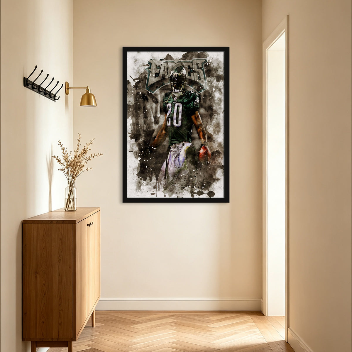 Brian Dawkins Art Poster 8 Canvas Wall Art Poster Decor Gift