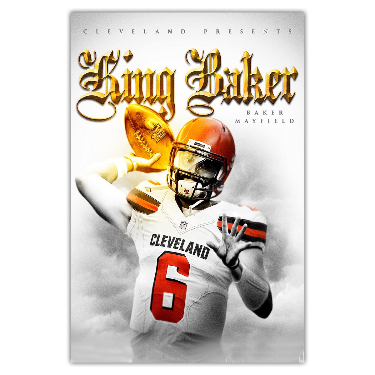 Baker Mayfield Celebrity Sports Art Poster School Dining Room Decoration 4 Canvas Wall Art Poster Decor Gift